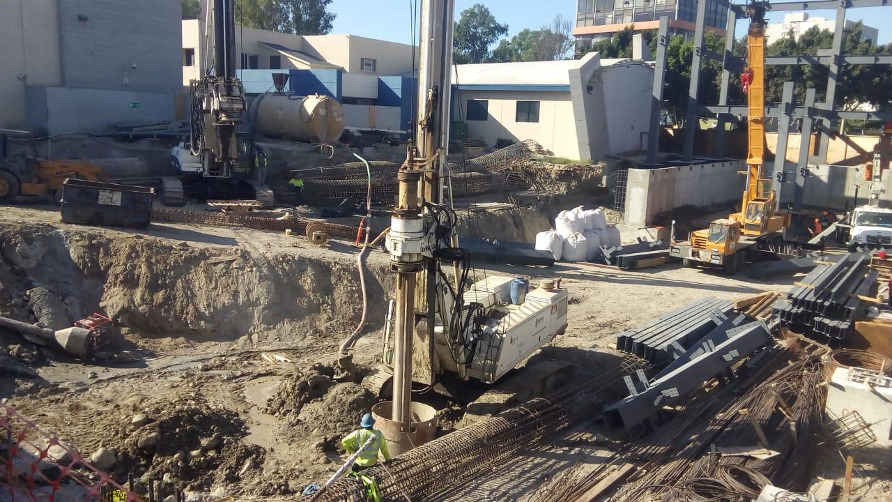 Perforación para cimentación de edificios