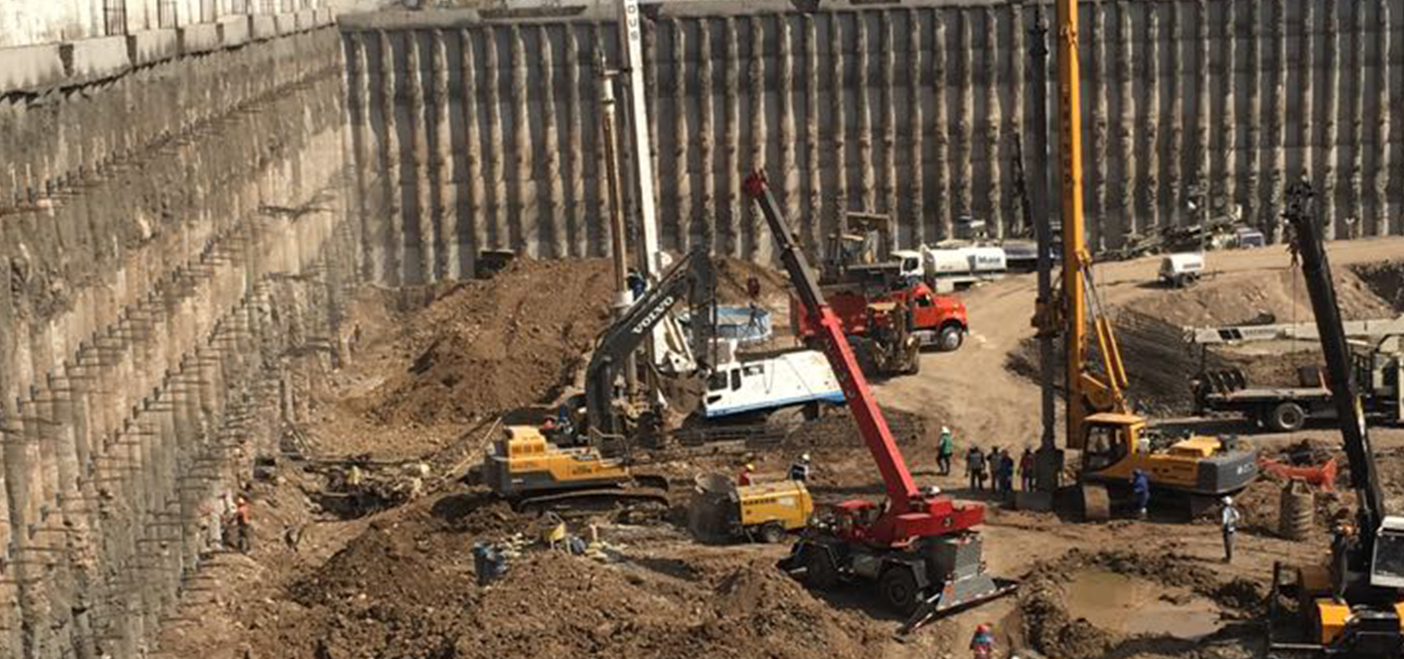 Perforación para cimentación de edificios